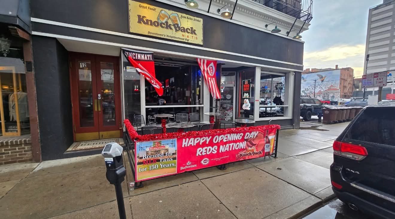 Knockback Nat's storefront on 7th Street in downtown Cincinnati